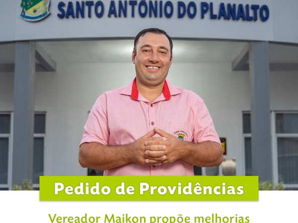 Vereador Maikon propõe melhorias no Loteamento Santa Lúcia