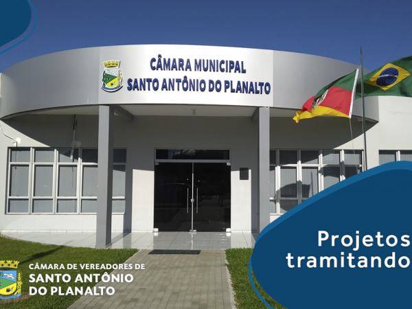 Câmara de Vereadores tem dois projetos em tramitação