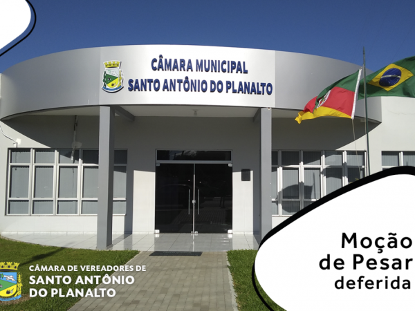 Câmara envia Moção de Pesar