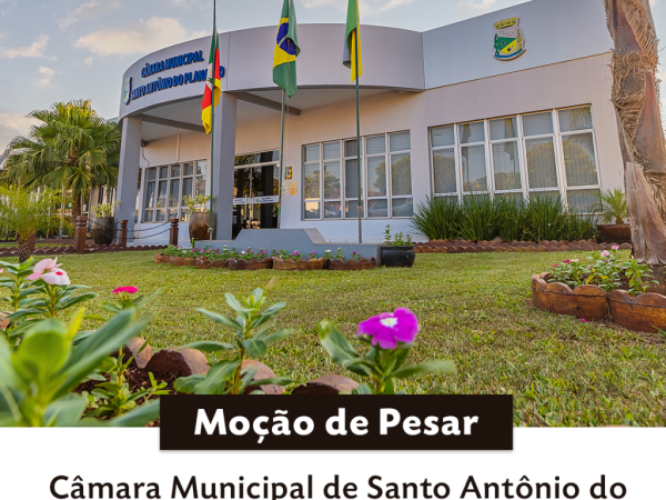 Câmara Municipal envia Moção de Pesar