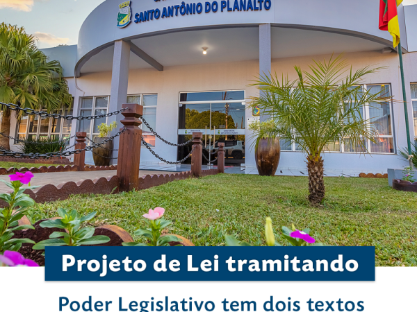 Poder Legislativo tem dois textos em tramitação